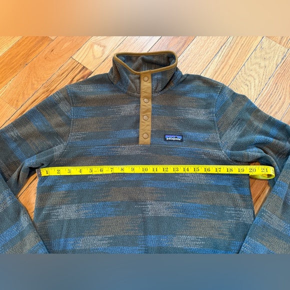 Patagonia Micro D T Snap Fleece Pullover Native Seeds Industrial Green Mens Sz S - Picture 11 of 13